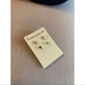 Francesca’s gold earring set